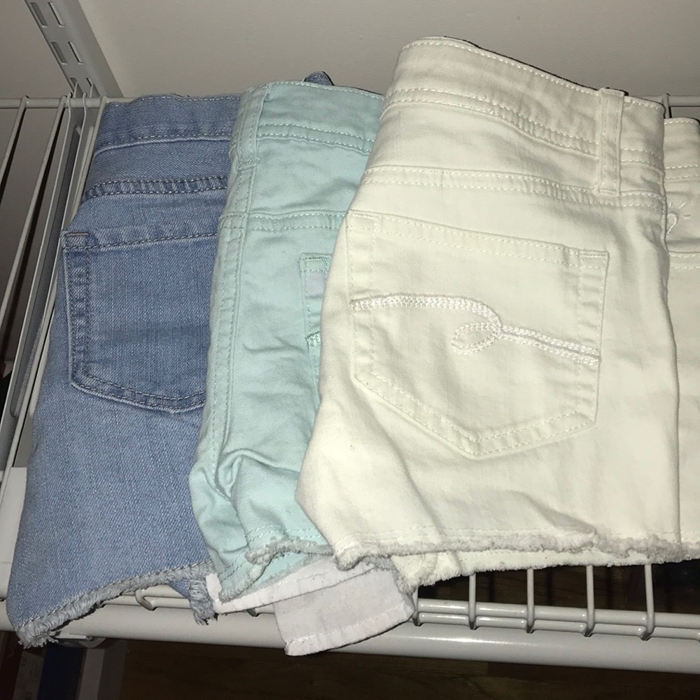 3 pairs of girl shorts